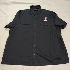 Harley Davidson Men Black Short Sleeve Biker American Flag Y2K Motorcycle-5XL